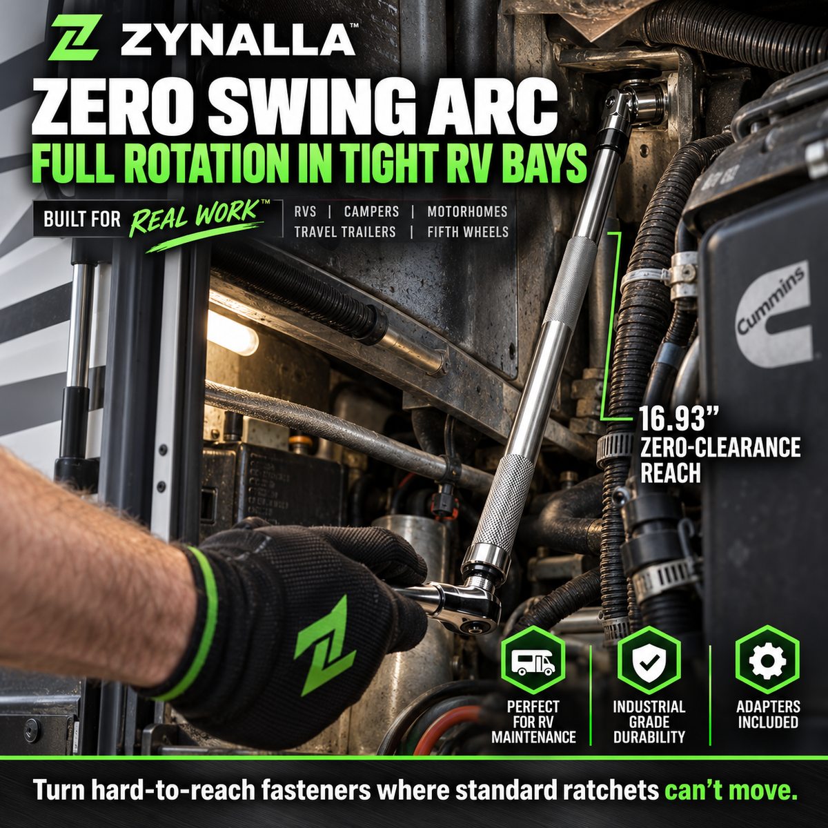 Zynalla™ Impact Access Extension Wrench