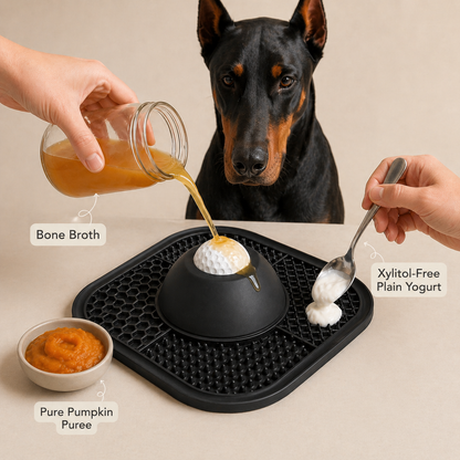 Slow Feeder Dog Bowl for Deep-Chested Dogs