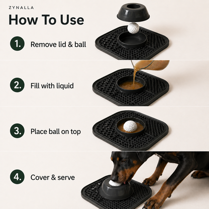 Slow Feeder Dog Bowl for Deep-Chested Dogs